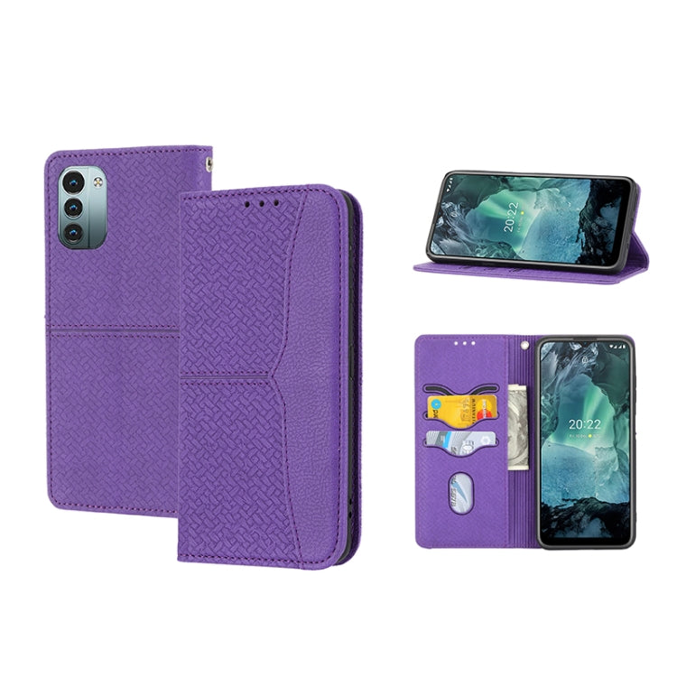 Woven Texture Stitching Magnetic PU Leather Phone Case, For Google Pixel 7, For Nokia G21 / G11, For Google Pixel 7 Pro, For Kyocera Android One S9 / Digno Sanga Edition, For Samsung Galaxy M23 / F23 5G Japanese Version, For OPPO Realme C31 4G Global��...