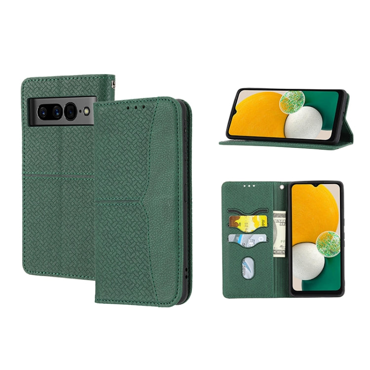 Woven Texture Stitching Magnetic PU Leather Phone Case, For Google Pixel 7, For Nokia G21 / G11, For Google Pixel 7 Pro, For Kyocera Android One S9 / Digno Sanga Edition, For Samsung Galaxy M23 / F23 5G Japanese Version, For OPPO Realme C31 4G Global��...