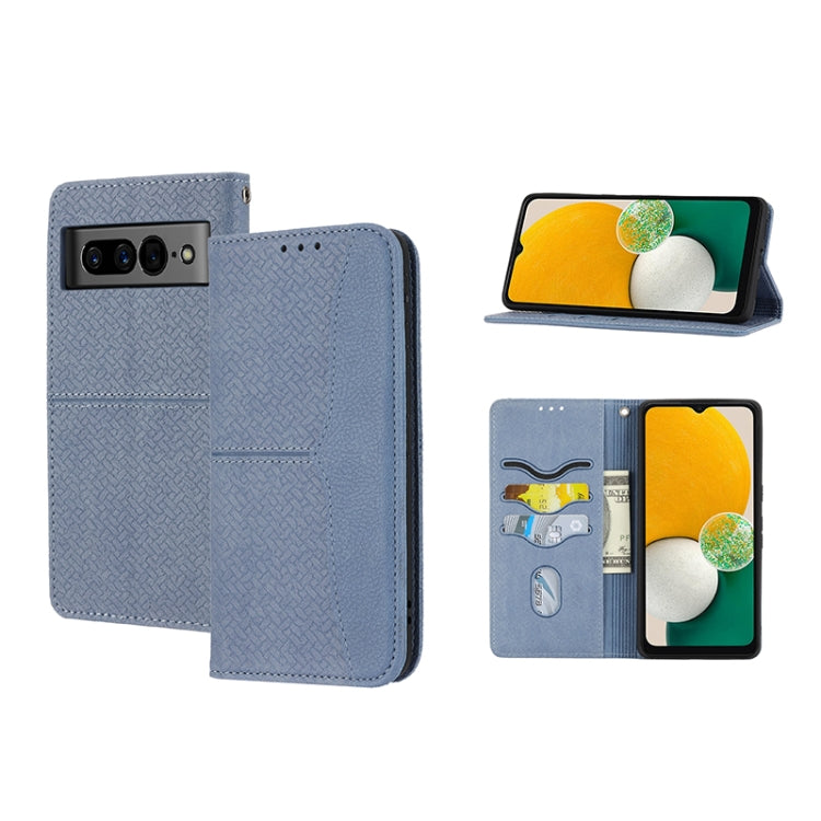 Woven Texture Stitching Magnetic PU Leather Phone Case, For Google Pixel 7, For Nokia G21 / G11, For Google Pixel 7 Pro, For Kyocera Android One S9 / Digno Sanga Edition, For Samsung Galaxy M23 / F23 5G Japanese Version, For OPPO Realme C31 4G Global��...