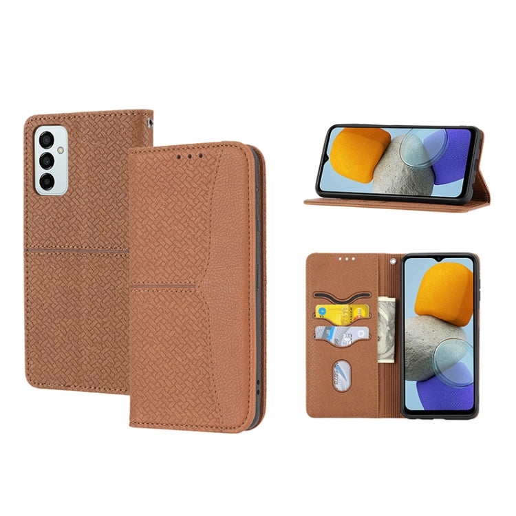 Woven Texture Stitching Magnetic PU Leather Phone Case, For Google Pixel 7, For Nokia G21 / G11, For Google Pixel 7 Pro, For Kyocera Android One S9 / Digno Sanga Edition, For Samsung Galaxy M23 / F23 5G Japanese Version, For OPPO Realme C31 4G Global��...