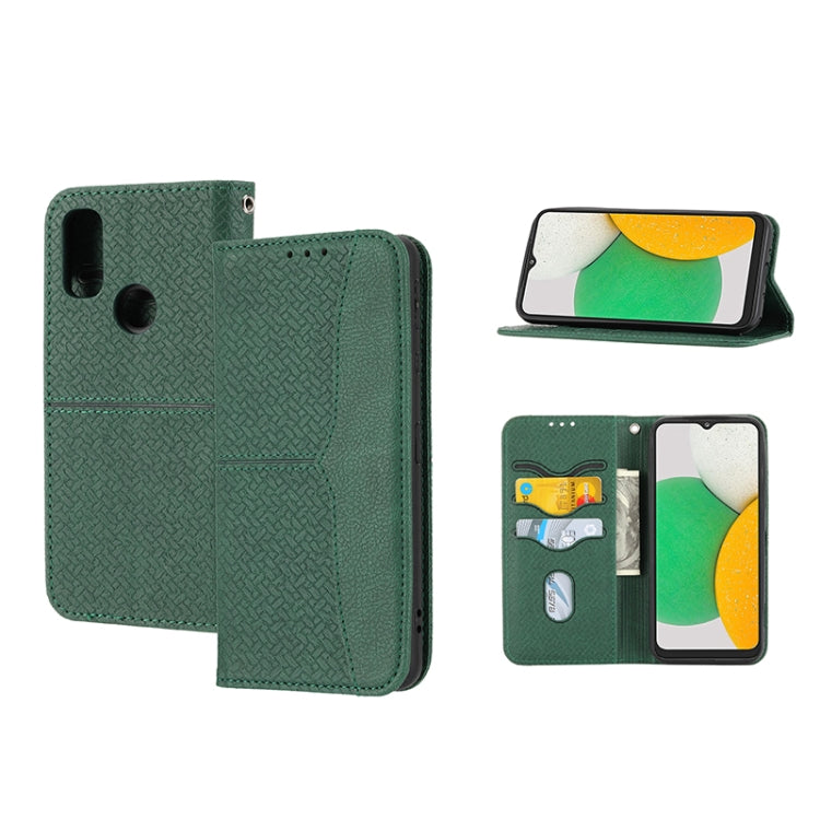 Woven Texture Stitching Magnetic PU Leather Phone Case, For Google Pixel 7, For Nokia G21 / G11, For Google Pixel 7 Pro, For Kyocera Android One S9 / Digno Sanga Edition, For Samsung Galaxy M23 / F23 5G Japanese Version, For OPPO Realme C31 4G Global��...