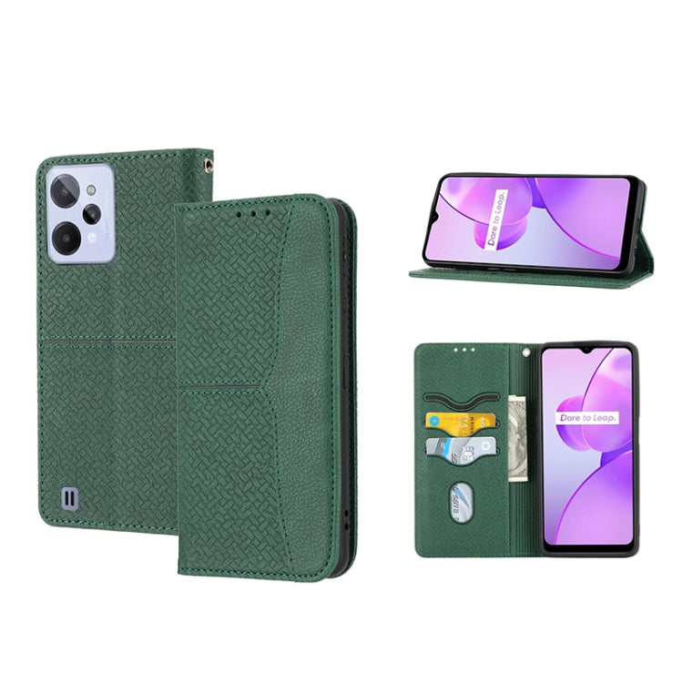 Woven Texture Stitching Magnetic PU Leather Phone Case, For Google Pixel 7, For Nokia G21 / G11, For Google Pixel 7 Pro, For Kyocera Android One S9 / Digno Sanga Edition, For Samsung Galaxy M23 / F23 5G Japanese Version, For OPPO Realme C31 4G Global��...