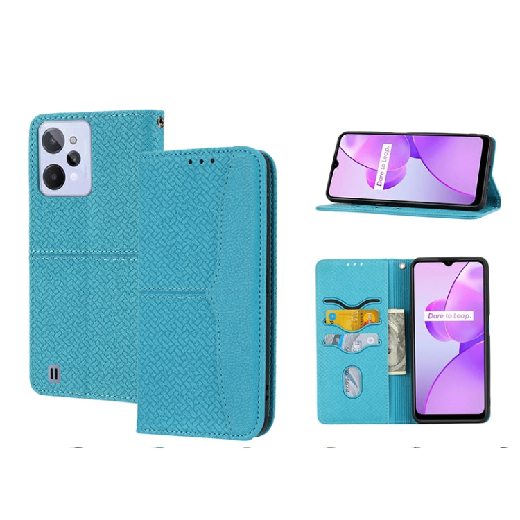 Woven Texture Stitching Magnetic PU Leather Phone Case, For Google Pixel 7, For Nokia G21 / G11, For Google Pixel 7 Pro, For Kyocera Android One S9 / Digno Sanga Edition, For Samsung Galaxy M23 / F23 5G Japanese Version, For OPPO Realme C31 4G Global��...