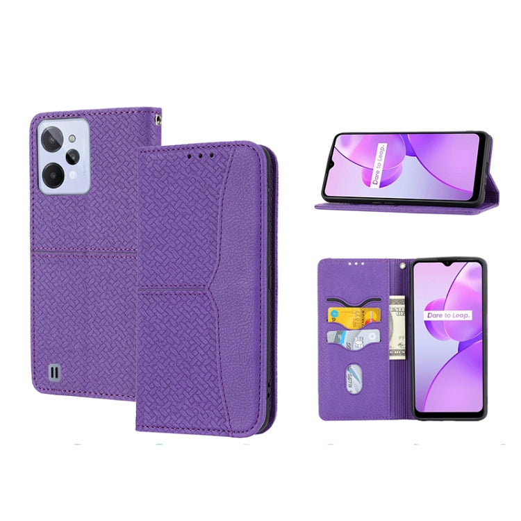Woven Texture Stitching Magnetic PU Leather Phone Case, For Google Pixel 7, For Nokia G21 / G11, For Google Pixel 7 Pro, For Kyocera Android One S9 / Digno Sanga Edition, For Samsung Galaxy M23 / F23 5G Japanese Version, For OPPO Realme C31 4G Global��...