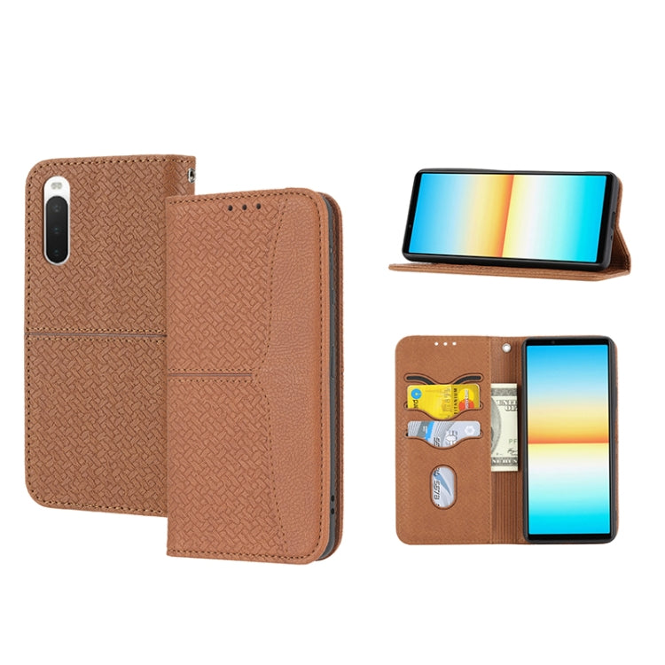 Woven Texture Stitching Magnetic PU Leather Phone Case, For Google Pixel 7, For Nokia G21 / G11, For Google Pixel 7 Pro, For Kyocera Android One S9 / Digno Sanga Edition, For Samsung Galaxy M23 / F23 5G Japanese Version, For OPPO Realme C31 4G Global��...