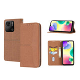 Woven Texture Stitching Magnetic PU Leather Phone Case, For Xiaomi Redmi 10A, For Xiaomi Poco M4 Pro, For Xiaomi Redmi Note 11E, For Xiaomi Redmi 10 5G, For Samsung Galaxy A03s 164.2mm US Version