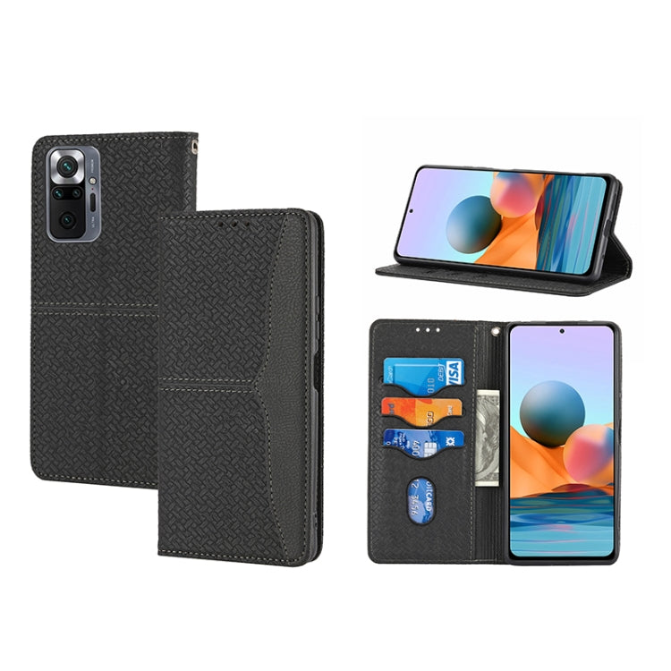 Woven Texture Stitching Magnetic PU Leather Phone Case, For Xiaomi Redmi 10A, For Xiaomi Poco M4 Pro, For Xiaomi Redmi Note 11E, For Xiaomi Redmi 10 5G, For Samsung Galaxy A03s 164.2mm US Version