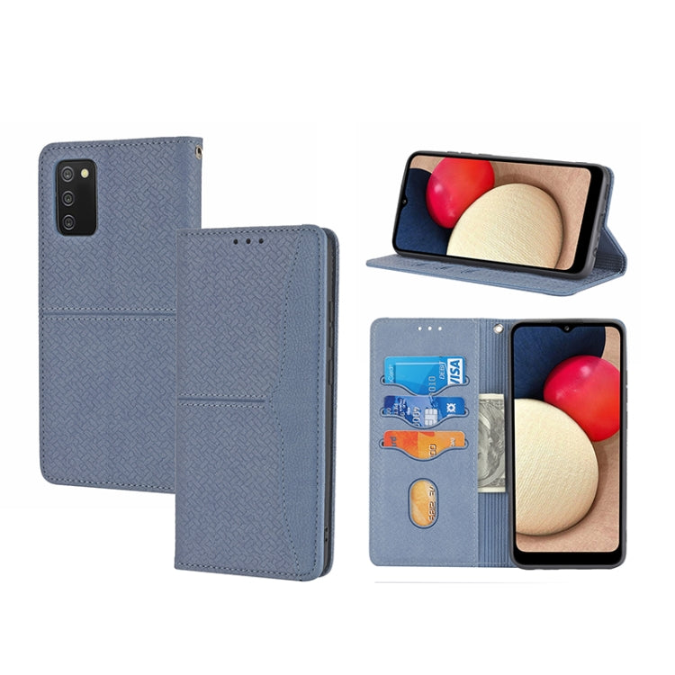 Woven Texture Stitching Magnetic PU Leather Phone Case, For Xiaomi Redmi 10A, For Xiaomi Poco M4 Pro, For Xiaomi Redmi Note 11E, For Xiaomi Redmi 10 5G, For Samsung Galaxy A03s 164.2mm US Version
