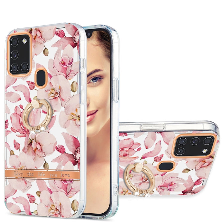 Ring IMD Flowers TPU Phone Case