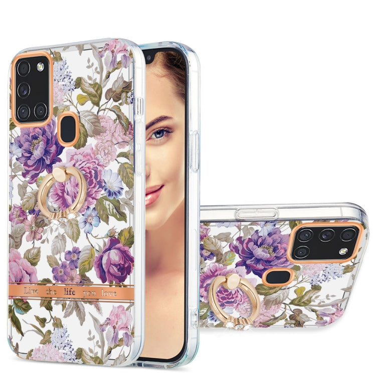Ring IMD Flowers TPU Phone Case