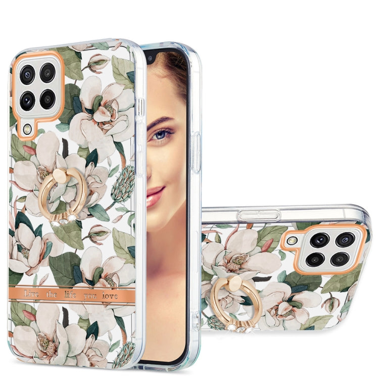 Ring IMD Flowers TPU Phone Case
