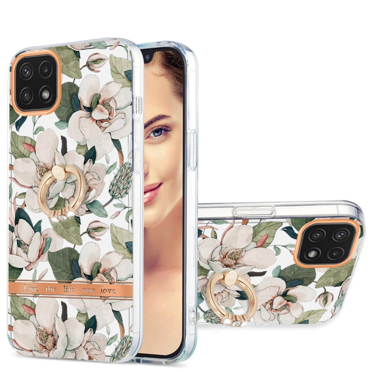 Ring IMD Flowers TPU Phone Case