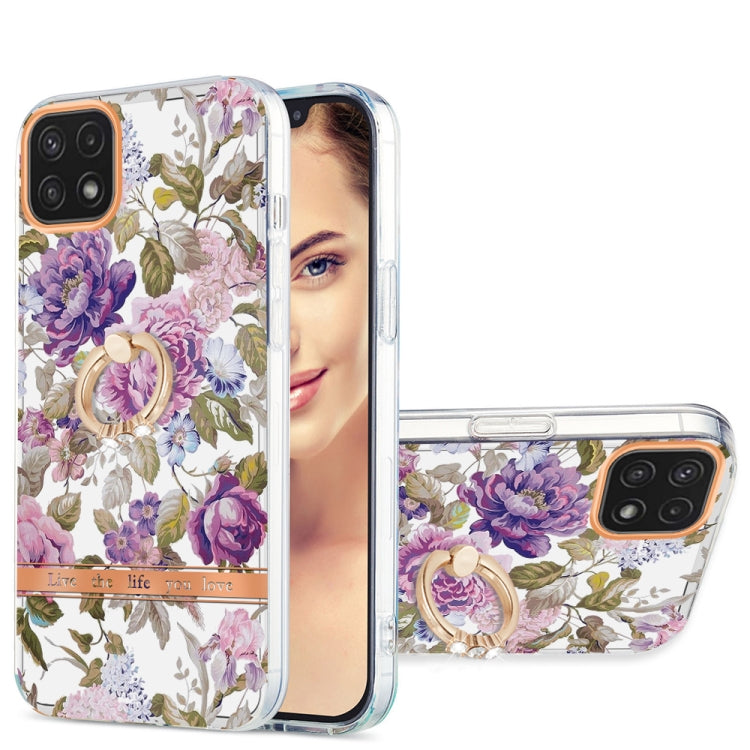 Ring IMD Flowers TPU Phone Case