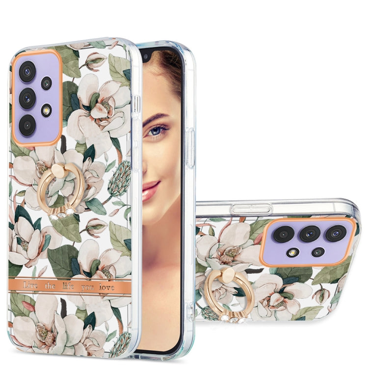 Ring IMD Flowers TPU Phone Case