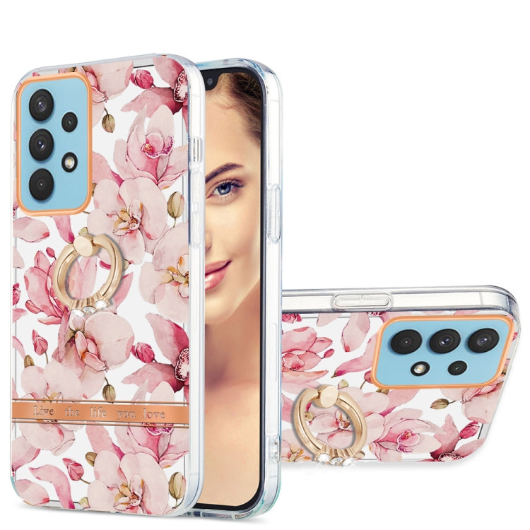 Ring IMD Flowers TPU Phone Case