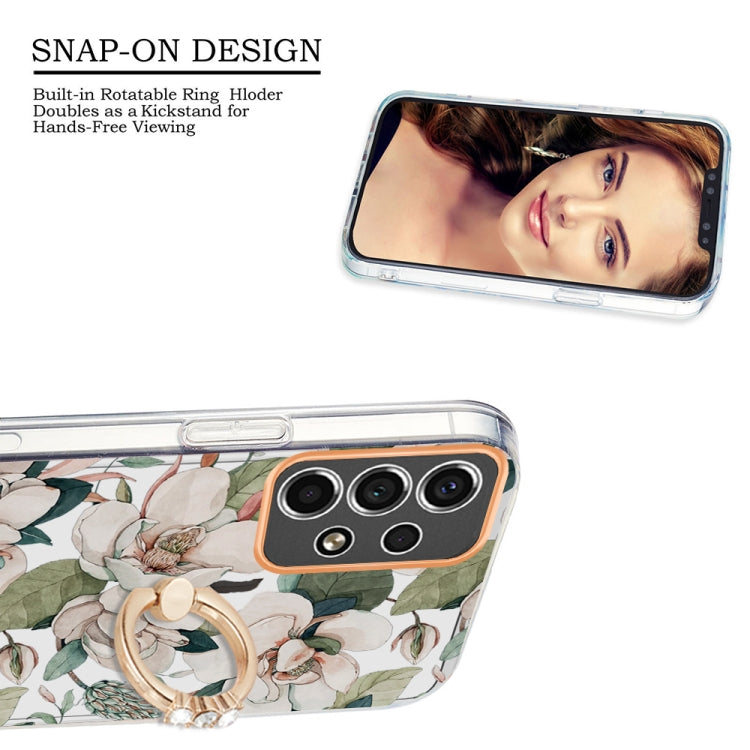 Ring IMD Flowers TPU Phone Case