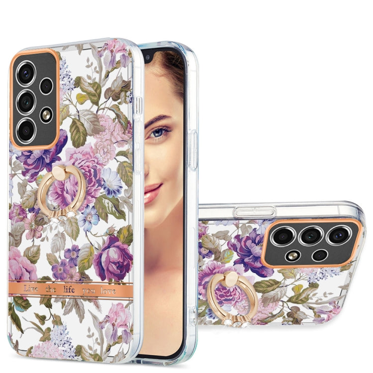 Ring IMD Flowers TPU Phone Case