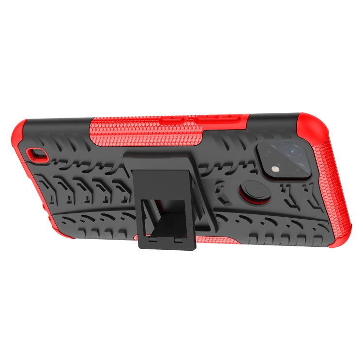 Tire Texture TPU + PC Phone Case with Holder, For OPPO Realme C21Y, For Motorola Moto G22/E32, For OPPO Realme C35, For vivo Y75 / Y55 / T1 5G, For Samsung Galaxy M23 / F23 5G, For Nokia G21 4G