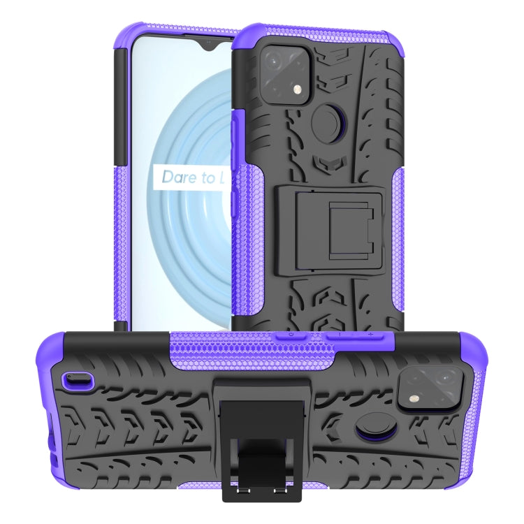 Tire Texture TPU + PC Phone Case with Holder, For OPPO Realme C21Y, For Motorola Moto G22/E32, For OPPO Realme C35, For vivo Y75 / Y55 / T1 5G, For Samsung Galaxy M23 / F23 5G, For Nokia G21 4G