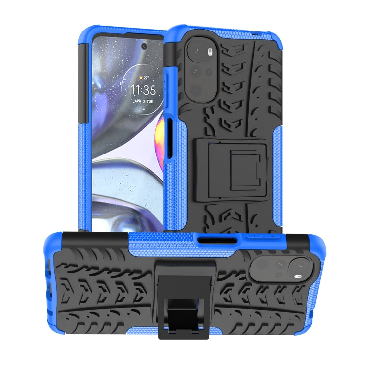 Tire Texture TPU + PC Phone Case with Holder, For OPPO Realme C21Y, For Motorola Moto G22/E32, For OPPO Realme C35, For vivo Y75 / Y55 / T1 5G, For Samsung Galaxy M23 / F23 5G, For Nokia G21 4G