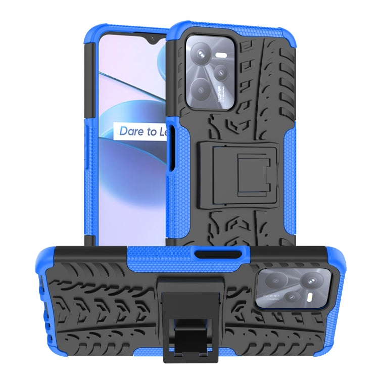 Tire Texture TPU + PC Phone Case with Holder, For OPPO Realme C21Y, For Motorola Moto G22/E32, For OPPO Realme C35, For vivo Y75 / Y55 / T1 5G, For Samsung Galaxy M23 / F23 5G, For Nokia G21 4G