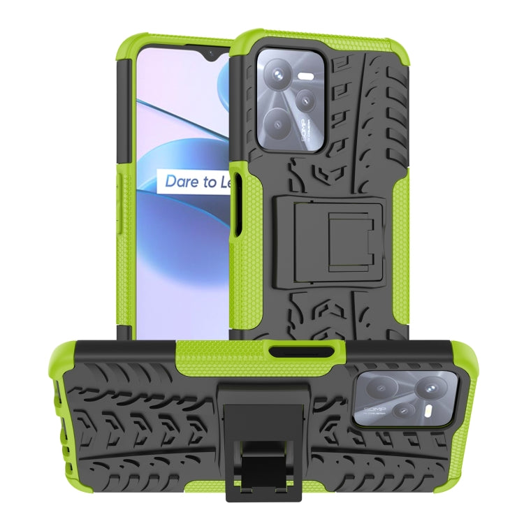 Tire Texture TPU + PC Phone Case with Holder, For OPPO Realme C21Y, For Motorola Moto G22/E32, For OPPO Realme C35, For vivo Y75 / Y55 / T1 5G, For Samsung Galaxy M23 / F23 5G, For Nokia G21 4G
