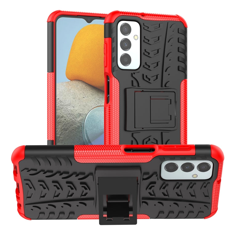 Tire Texture TPU + PC Phone Case with Holder, For OPPO Realme C21Y, For Motorola Moto G22/E32, For OPPO Realme C35, For vivo Y75 / Y55 / T1 5G, For Samsung Galaxy M23 / F23 5G, For Nokia G21 4G