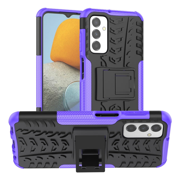 Tire Texture TPU + PC Phone Case with Holder, For OPPO Realme C21Y, For Motorola Moto G22/E32, For OPPO Realme C35, For vivo Y75 / Y55 / T1 5G, For Samsung Galaxy M23 / F23 5G, For Nokia G21 4G
