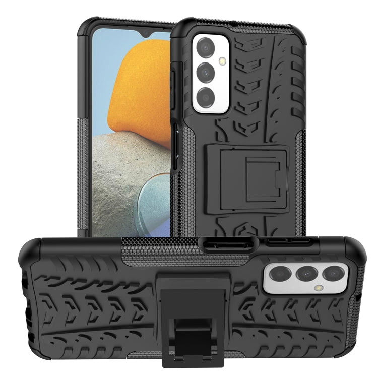 Tire Texture TPU + PC Phone Case with Holder, For OPPO Realme C21Y, For Motorola Moto G22/E32, For OPPO Realme C35, For vivo Y75 / Y55 / T1 5G, For Samsung Galaxy M23 / F23 5G, For Nokia G21 4G