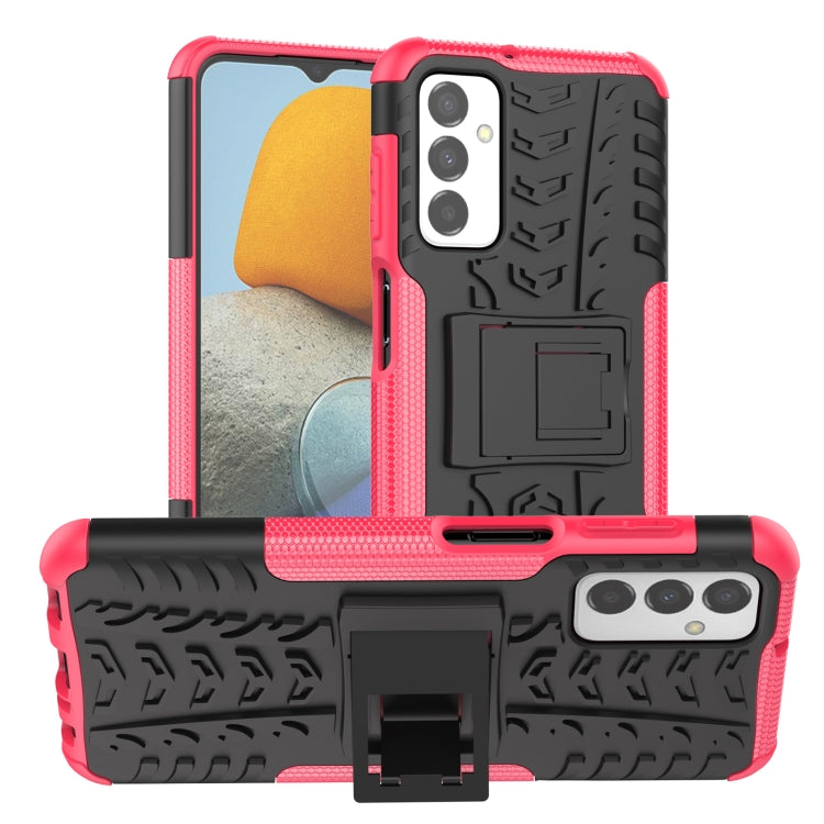 Tire Texture TPU + PC Phone Case with Holder, For OPPO Realme C21Y, For Motorola Moto G22/E32, For OPPO Realme C35, For vivo Y75 / Y55 / T1 5G, For Samsung Galaxy M23 / F23 5G, For Nokia G21 4G
