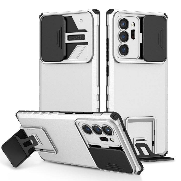 Stereoscopic Holder Sliding Camshield Phone Case, For Samsung Galaxy Note20 Ultra, For Samsung Galaxy S21 FE 5G, For Samsung Galaxy S21 Ultra 5G, For Samsung Galaxy S22 Ultra 5G