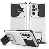 Stereoscopic Holder Sliding Camshield Phone Case, For Samsung Galaxy Note20 Ultra, For Samsung Galaxy S21 FE 5G, For Samsung Galaxy S21 Ultra 5G, For Samsung Galaxy S22 Ultra 5G