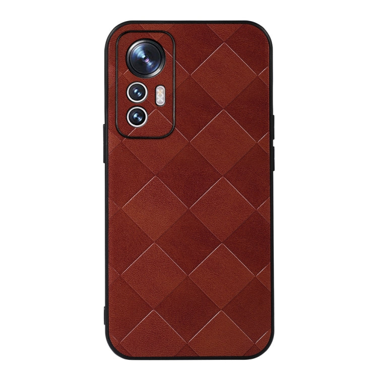 Weave Plaid PU Phone Case