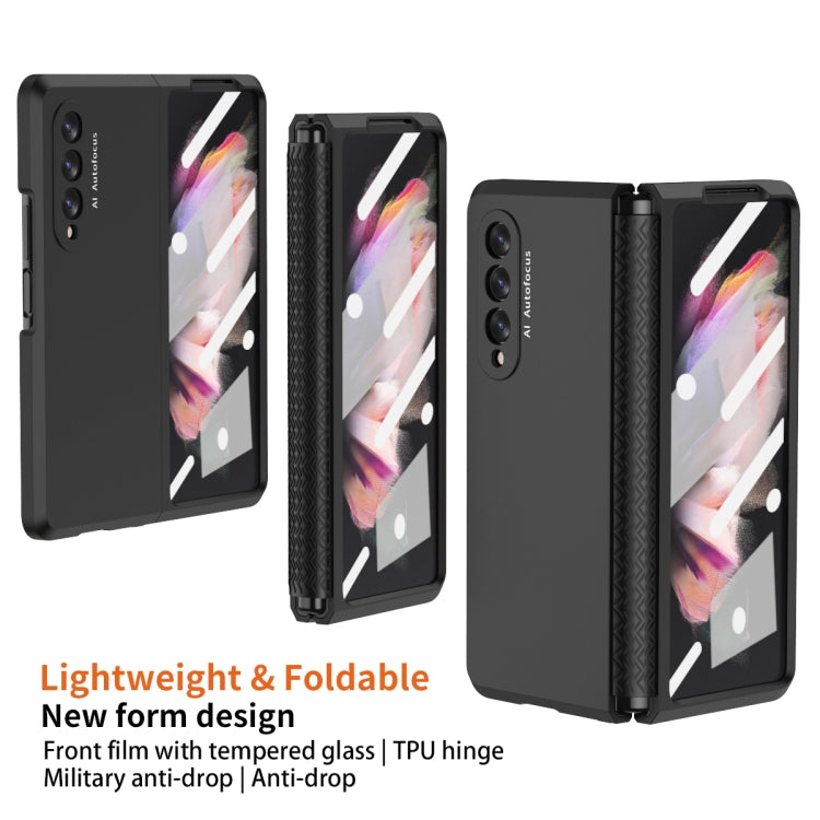 360 Full Body TPU Hinge Flip Phone Case, For Samsung Galaxy Z Fold3 5G