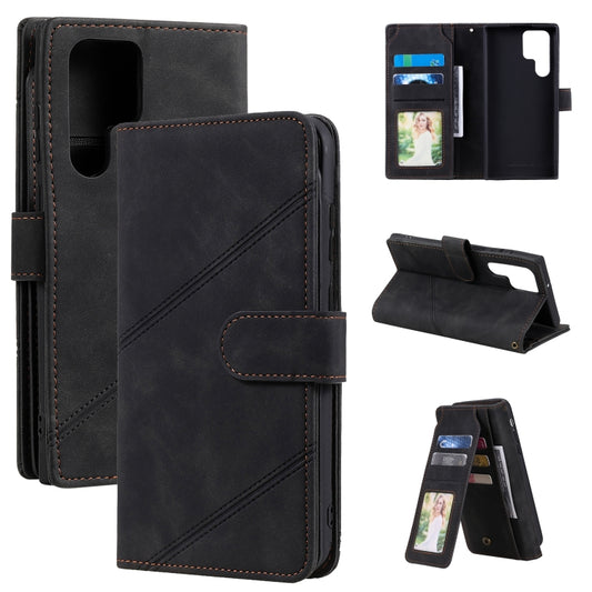 Skin Feel Card Slot Leather Phone Case, For Samsung Galaxy S22 Ultra 5G, For Samsung Galaxy S22 5G, For Samsung Galaxy S22+ 5G