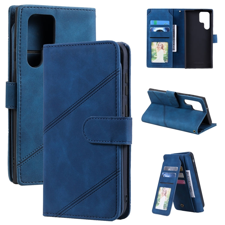 Skin Feel Card Slot Leather Phone Case, For Samsung Galaxy S22 Ultra 5G, For Samsung Galaxy S22 5G, For Samsung Galaxy S22+ 5G