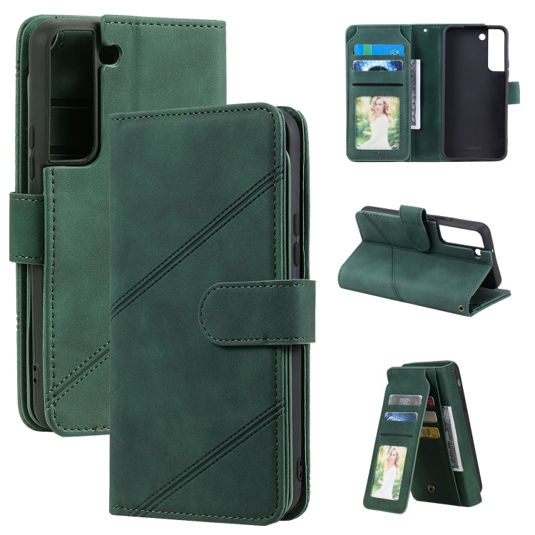 Skin Feel Card Slot Leather Phone Case, For Samsung Galaxy S22 Ultra 5G, For Samsung Galaxy S22 5G, For Samsung Galaxy S22+ 5G