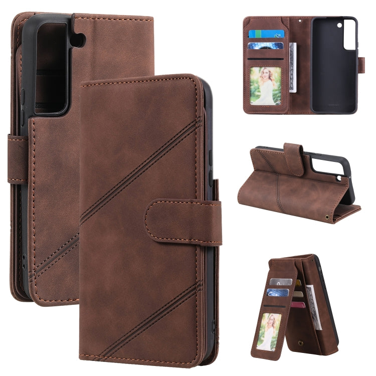 Skin Feel Card Slot Leather Phone Case, For Samsung Galaxy S22 Ultra 5G, For Samsung Galaxy S22 5G, For Samsung Galaxy S22+ 5G
