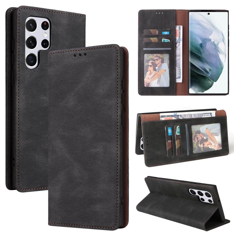 Simple Suction Closure Leather Phone Case, For Samsung Galaxy S22 5G, For Samsung Galaxy S22+ 5G, For Samsung Galaxy S22 Ultra 5G, For Samsung Galaxy A13 5G, For Samsung Galaxy A53 5G, For Samsung Galaxy A33 5G