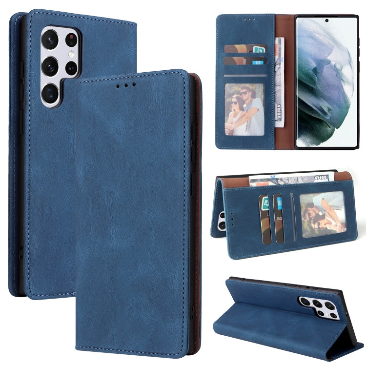 Simple Suction Closure Leather Phone Case, For Samsung Galaxy S22 5G, For Samsung Galaxy S22+ 5G, For Samsung Galaxy S22 Ultra 5G, For Samsung Galaxy A13 5G, For Samsung Galaxy A53 5G, For Samsung Galaxy A33 5G