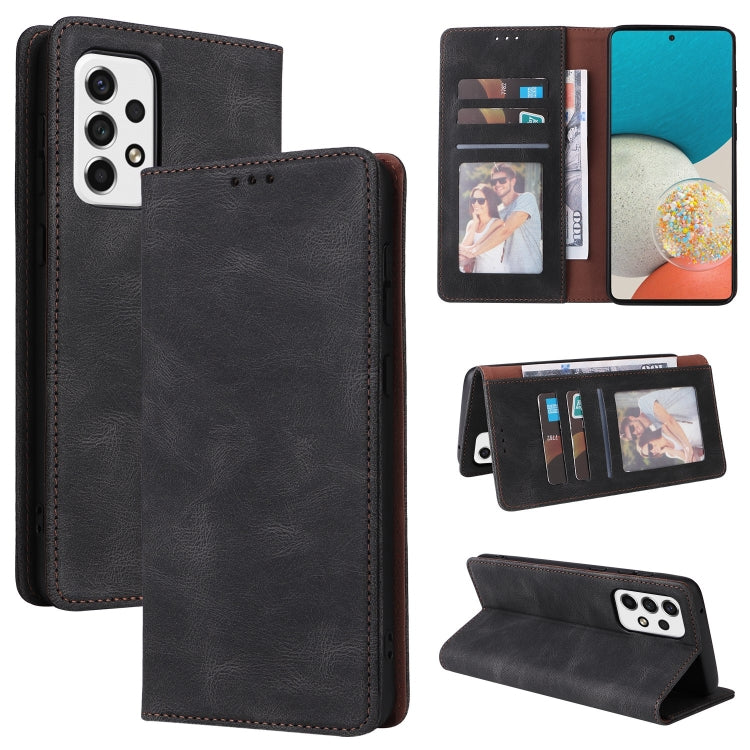 Simple Suction Closure Leather Phone Case, For Samsung Galaxy S22 5G, For Samsung Galaxy S22+ 5G, For Samsung Galaxy S22 Ultra 5G, For Samsung Galaxy A13 5G, For Samsung Galaxy A53 5G, For Samsung Galaxy A33 5G