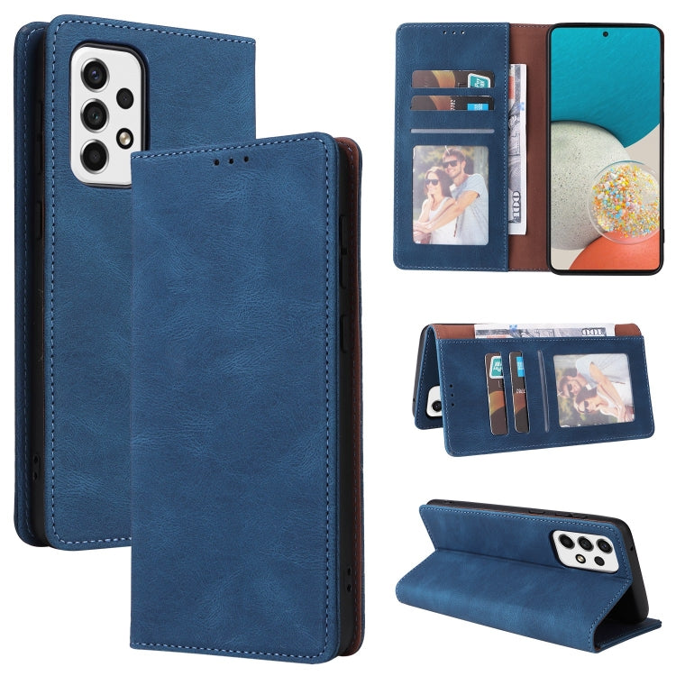 Simple Suction Closure Leather Phone Case, For Samsung Galaxy S22 5G, For Samsung Galaxy S22+ 5G, For Samsung Galaxy S22 Ultra 5G, For Samsung Galaxy A13 5G, For Samsung Galaxy A53 5G, For Samsung Galaxy A33 5G