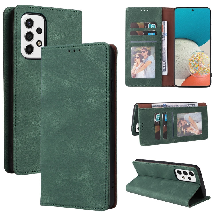 Simple Suction Closure Leather Phone Case, For Samsung Galaxy S22 5G, For Samsung Galaxy S22+ 5G, For Samsung Galaxy S22 Ultra 5G, For Samsung Galaxy A13 5G, For Samsung Galaxy A53 5G, For Samsung Galaxy A33 5G