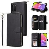 9 Card Slots Zipper Wallet Bag Leather Phone Case, For Samsung Galaxy A03s EU Version, For Samsung Galaxy A13 5G, For Samsung Galaxy A33 5G, For Samsung Galaxy A53 5G, For Samsung Galaxy S22+ 5G, For Samsung Galaxy S22 Ultra 5G, For Samsung Galaxy S22 5G