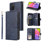 9 Card Slots Zipper Wallet Bag Leather Phone Case, For Samsung Galaxy A03s EU Version, For Samsung Galaxy A13 5G, For Samsung Galaxy A33 5G, For Samsung Galaxy A53 5G, For Samsung Galaxy S22+ 5G, For Samsung Galaxy S22 Ultra 5G, For Samsung Galaxy S22 5G
