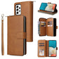 9 Card Slots Zipper Wallet Bag Leather Phone Case, For Samsung Galaxy A03s EU Version, For Samsung Galaxy A13 5G, For Samsung Galaxy A33 5G, For Samsung Galaxy A53 5G, For Samsung Galaxy S22+ 5G, For Samsung Galaxy S22 Ultra 5G, For Samsung Galaxy S22 5G