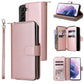 9 Card Slots Zipper Wallet Bag Leather Phone Case, For Samsung Galaxy A03s EU Version, For Samsung Galaxy A13 5G, For Samsung Galaxy A33 5G, For Samsung Galaxy A53 5G, For Samsung Galaxy S22+ 5G, For Samsung Galaxy S22 Ultra 5G, For Samsung Galaxy S22 5G