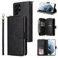 9 Card Slots Zipper Wallet Bag Leather Phone Case, For Samsung Galaxy A03s EU Version, For Samsung Galaxy A13 5G, For Samsung Galaxy A33 5G, For Samsung Galaxy A53 5G, For Samsung Galaxy S22+ 5G, For Samsung Galaxy S22 Ultra 5G, For Samsung Galaxy S22 5G