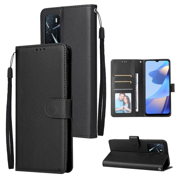 3 Card Slots Multifunctional Leather Phone Case, For OPPO A16, For Samsung Galaxy S22 5G, For Samsung Galaxy S22 Ultra 5G, For Samsung Galaxy S22+ 5G