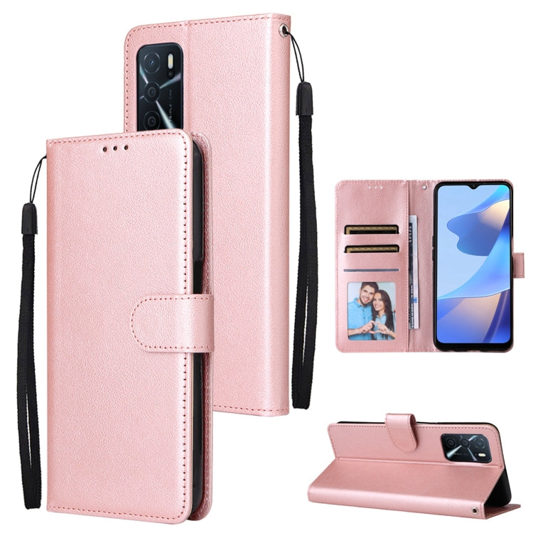3 Card Slots Multifunctional Leather Phone Case, For OPPO A16, For Samsung Galaxy S22 5G, For Samsung Galaxy S22 Ultra 5G, For Samsung Galaxy S22+ 5G